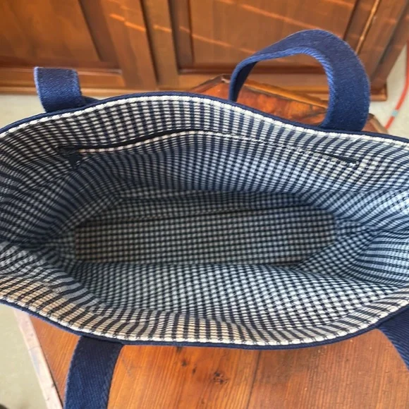Small Navy Canvas Tote Bag - Picture 4 of 5